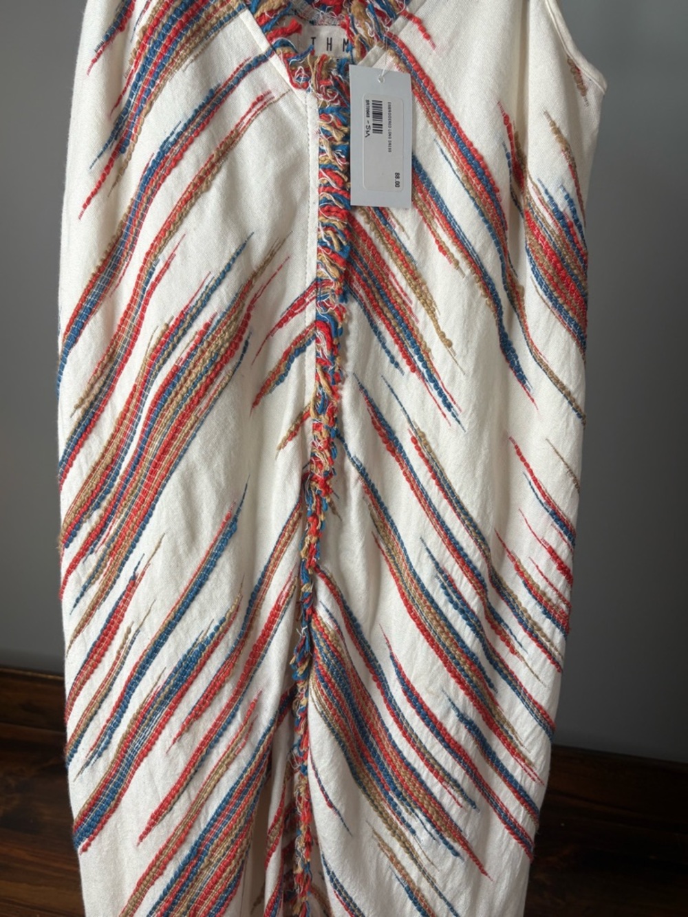 THML Asymmetrical Maxi Dress w/ Stripe Detail - Picture 7 of 11